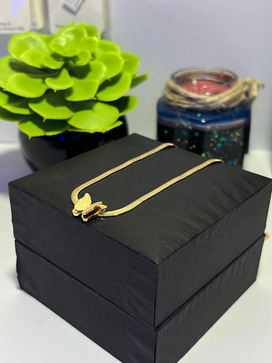 Stainless Steel Butterfly Neckless