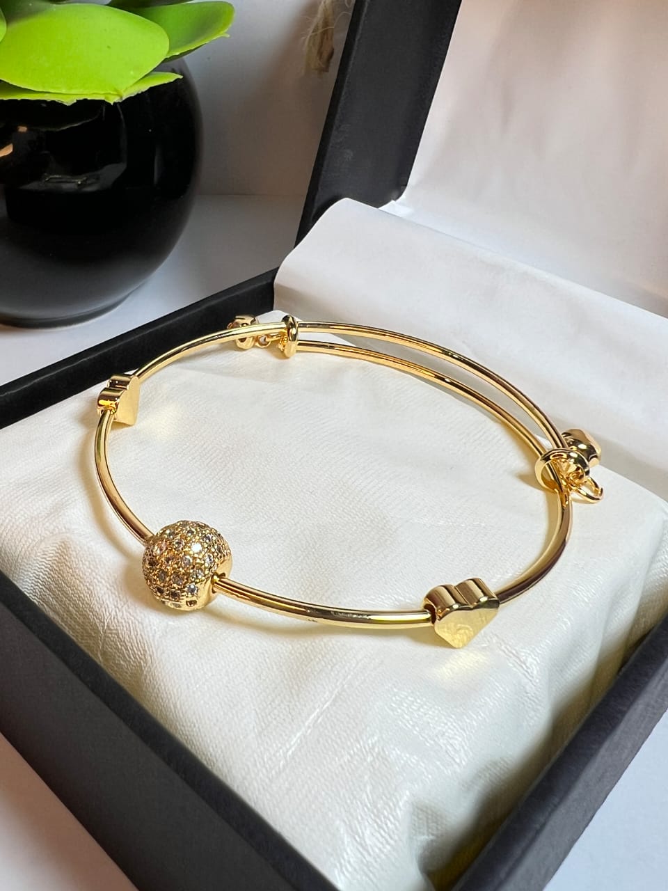 Stainless Steel Bangles Pair