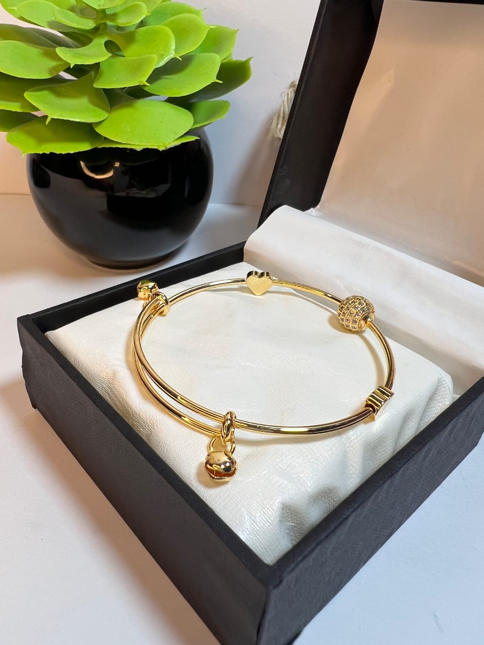 Stainless Steel Bangles Pair