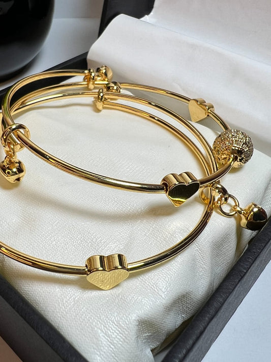 Stainless Steel Bangles Pair