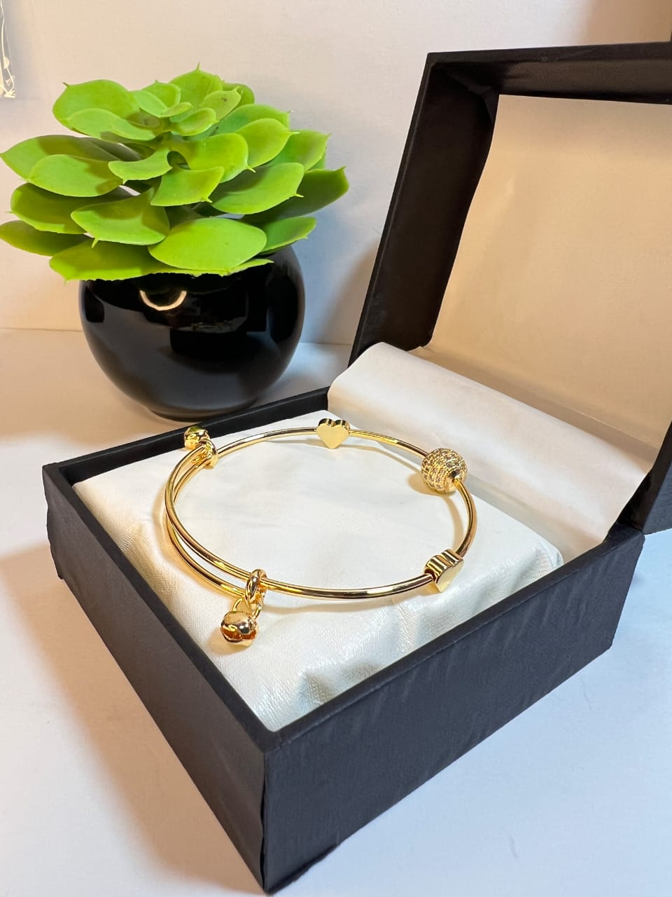 Stainless Steel Bangles Pair