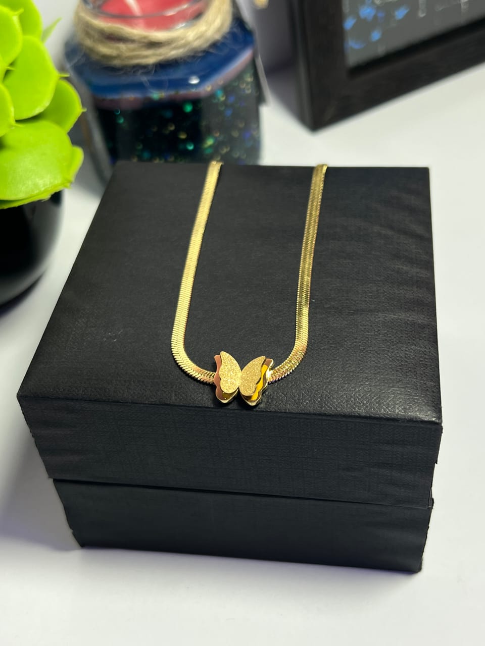 Stainless Steel Butterfly Neckless