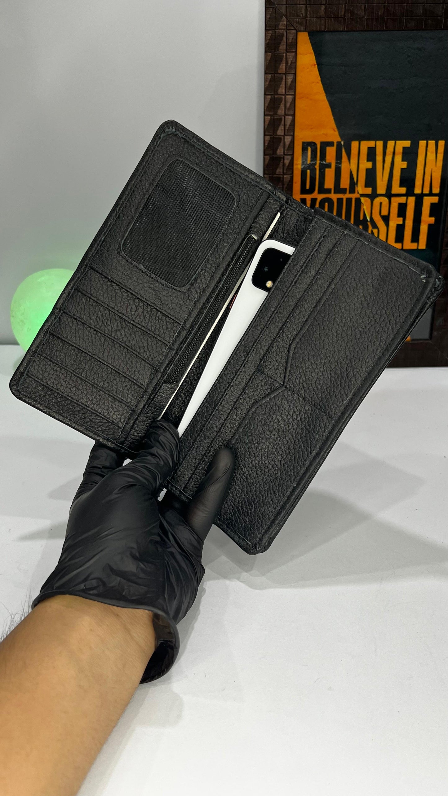 Long Leather Travel Wallet