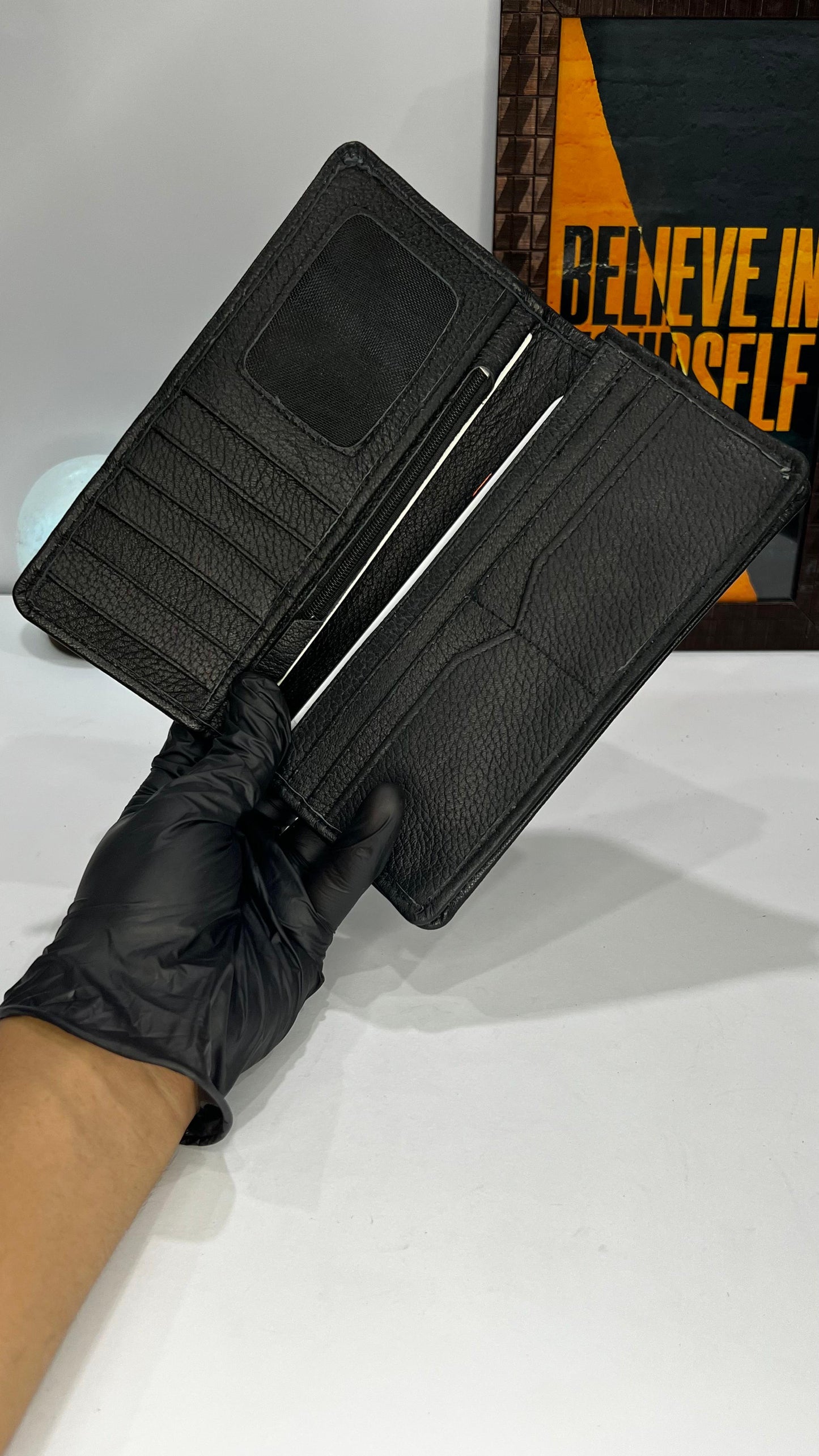 Long Leather Travel Wallet